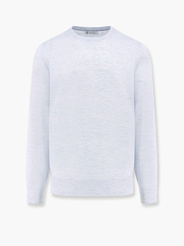 Mã©lange cashmere, silk and linen sweater - BRUNELLO CUCINELLI - gender_Man