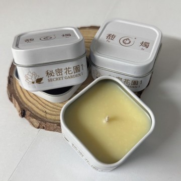 秘密花園1 | 茉莉玫瑰香氛旅行蠟燭 | 浪漫花香手工打造