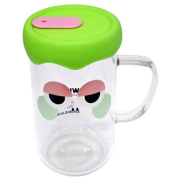 LocknLock 樂扣樂扣 卡通玻璃杯 LLG975GRN 600ml  1個