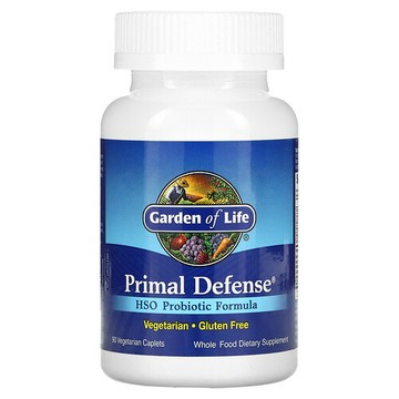 Garden of Life, Primal Defense，HSO 益生菌配方，90 粒素食囊片