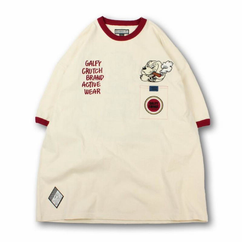 GALFY ガルスモリンガーTee Bigシルエット Tシャツ 犬 骨 142026