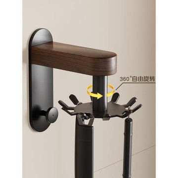 模范夫人廚房掛鉤旋轉多功能勺子鍋鏟收納架廚具置物架免打孔掛架