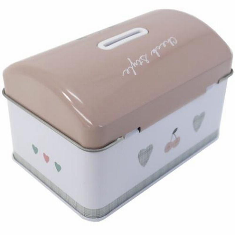 鍵付き タカラバコ 缶バンク 貯金箱 チェックハート 2021AW 鍵付き タカラバコ 缶バンク 貯金箱 チェックハート 2021AW