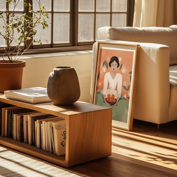 橘子與女人 Lady with Tangerines / 當代人物插畫 海報 掛畫