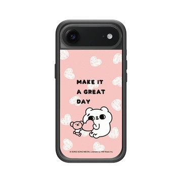 iPhone Air Mod NX -邊框背蓋組合 (相機按鈕) 黑 - 爽爽貓 Song Song Meow by SECOND - Make it a great day