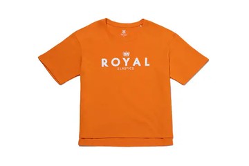 A11 ROYAL 寬版圓領 Logo Tee 橘色 L