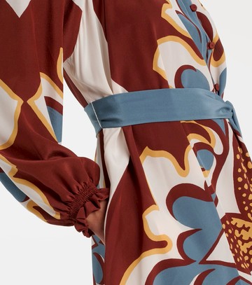 La DoubleJ Cerere silk crêpe de chine midi dress