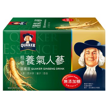 QUAKER 桂格 無糖養氣人蔘  60ml  6瓶  1盒