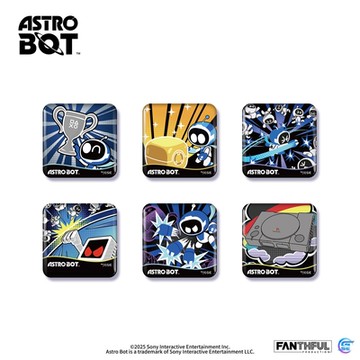 Astro Bot 宇宙機器人馬口鐵徽章套裝 (6個/套)