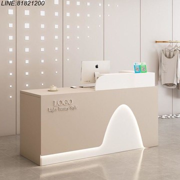 前台櫃 接待臺 前臺 吧臺 咨詢臺 收銀臺 免運 付發票 吧臺收銀臺現代簡約服裝店柜臺桌店鋪小型美容院理發店前臺接待臺 支持訂製 logo訂製 支持組裝