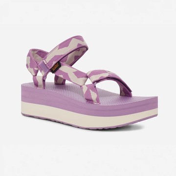 TEVA 涼鞋 FLATFORM UNIVERSAL 紫 厚底 織帶 女 TV1008844BDLV