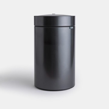 Upella皓月圓形感應垃圾桶12L-深空灰