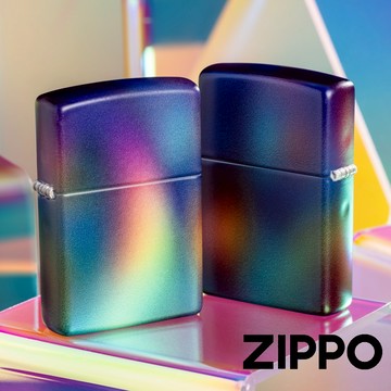 ZIPPO 絢爛極光防風打火機 迷人的多彩設計 交織旋轉 鮮明充滿個性設計 藝術氣息 終身保修 46565