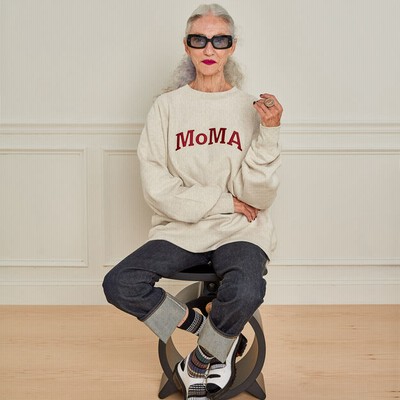 Champion クルーネックスウェットシャツ MoMA Edition