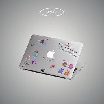 【現貨】APIOU 可愛美式光碟 MacBook 全包防刮保護殼 Air Pro 13/14/15/16 M4 M3