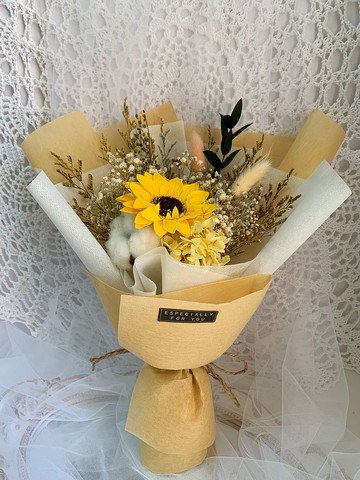 經典款香氛向日葵花束 畢業花束 乾燥花束 花束