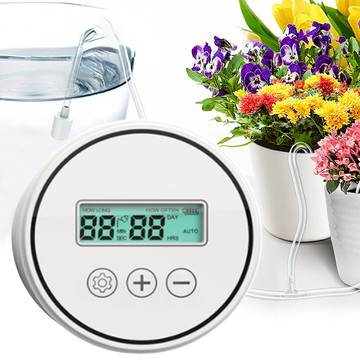 AHOYE 15盆栽定時自動滴灌澆水器  1個  白色