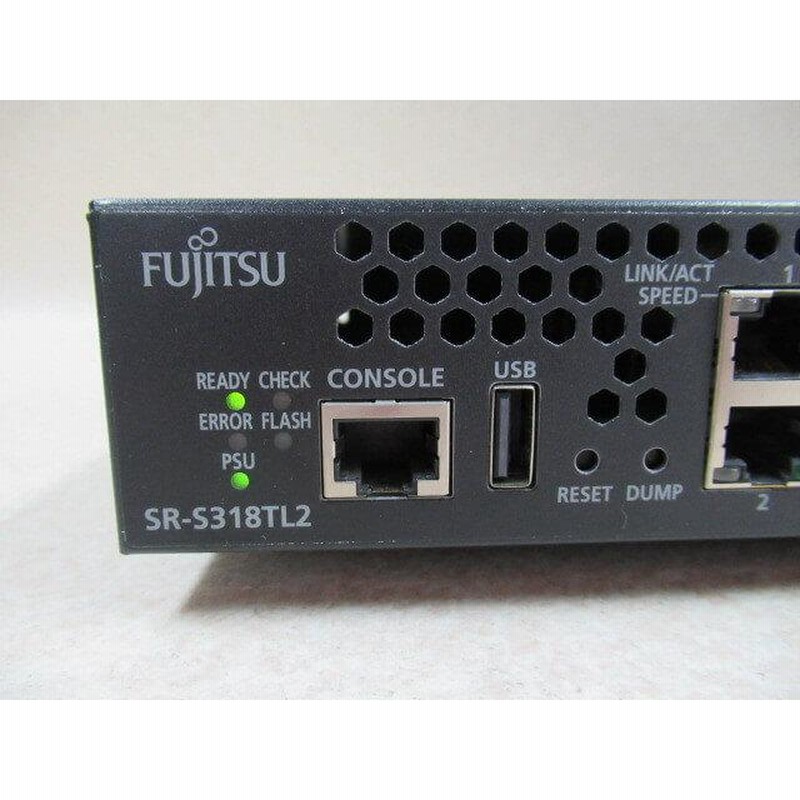 Ω ZPC 14974# 保証有 FUJITSU【 SR-S318TL2 】富士通 FUJITSU 1000BASE-T 18ポート ギガビット Ｌ２スイッチングHub 領収書発行可能