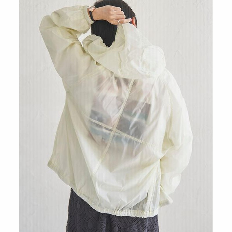Coen レディース Uvカット機能付き シアーナイロンパーカー ジャケット アウター ナイロンジャケット オフホワイト 通販 Lineポイント最大4 0 Get Lineショッピング