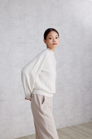 25FW 點點紗泡泡袖上衣