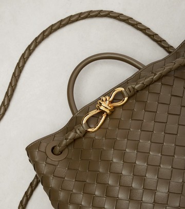 Bottega Veneta Andiamo Intrecciato Medium leather tote bag