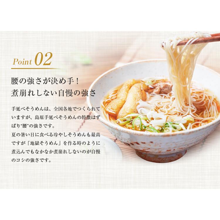 島原手延素麺 そうめん 2袋 500g(50g×10束) 送料無料 セール 1000円 ぽっきり 長崎県産 手延べ 素麺 食品 お土産 ギフト 国産 人気には 訳あり [メール便]