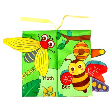維京國際 維京小子尾巴布書：可愛昆蟲，嬰兒玩具，適用年齡6個月以上  尾巴布書