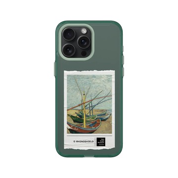 iPhone 15 Pro Max Clear 憂墨綠 - Van Gogh Museum - 聖馬迪拉莫海邊的漁船
