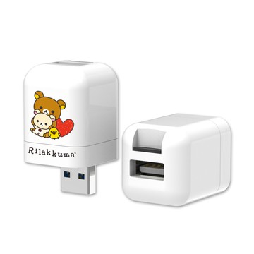 PhotoFast x Rilakkuma拉拉熊 雙系統自動備份方塊(iOS/Android通用)-紅愛心