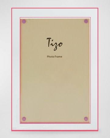 LUCITE DOUBLE BORDER FRAME, 5" x 7"