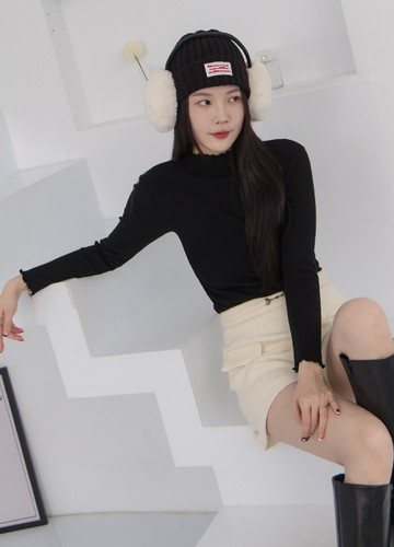 小波浪針織上衣