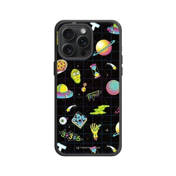 iPhone 15 Pro Max SolidX 黑 - 瑞克和莫蒂 Rick and Morty - 太空圖鑑
