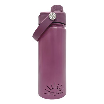 GRECH&CO 不鏽鋼直飲水壺 540ml 保溫保冷 防滑設計  玫瑰紫  1個