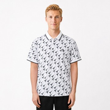 oillio 男POLO衫 短袖POLO 抗皺冰涼透氣孔 環保印染 刺繡LOGO 白色 26562310