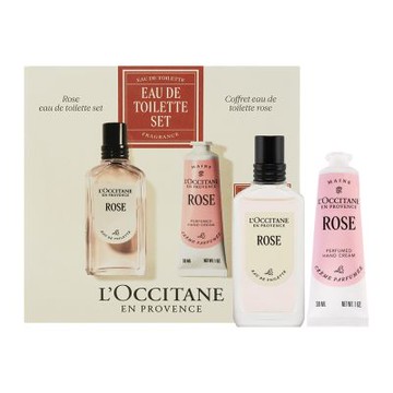 LOCCITANE歐舒丹 玫瑰淡香氛套組(淡香水50ml+護手霜30ml)【平行輸入】