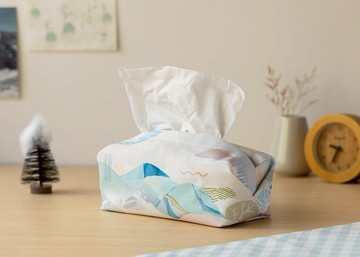 【冬日秘境-衛生紙套】桌上型 / 版型硬挺