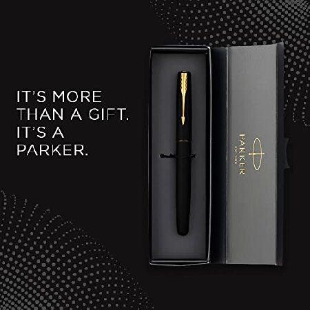 Parker Frontier Matte Black (Gold Nib) GT Fountain Pen