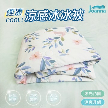 極凍涼感冰冰被 150X200公分 涼感被 夏季熱賣 涼被 薄被 夏被 舒適透氣 超柔軟 可機洗【沐光花園】Joanna