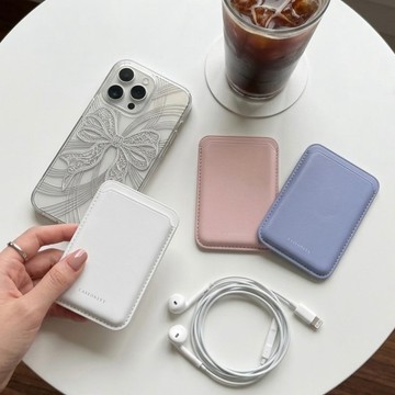 春夏柔和色調 MagSafe 超強磁吸皮革卡套