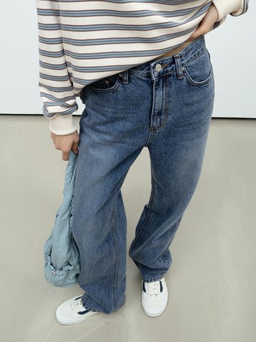 TIMELESS WIDE LEG JEANS (2COLOR)