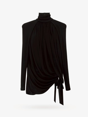 Draped viscose dress - SAINT LAURENT - gender_Woman