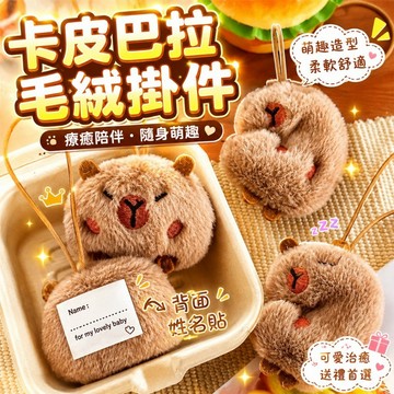 台灣現貨🐯卡皮巴拉毛絨掛件 水豚吊飾 包包掛件 包包吊飾 毛絨公仔吊飾 水豚 水豚君 卡皮巴拉 毛絨吊飾  掛飾