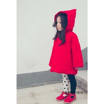 尖尖帽潮童時尚冬季男女兒童保暖棉衣寶寶加棉外套棉服加厚外出服
