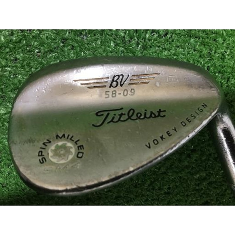 タイトリスト Titleist ボーケイ スピンミルド ウェッジ VOKEY SPIN MILLED SM4 ツアークロム 58°/09° フレックスS  中古 Dランク | LINEブランドカタログ