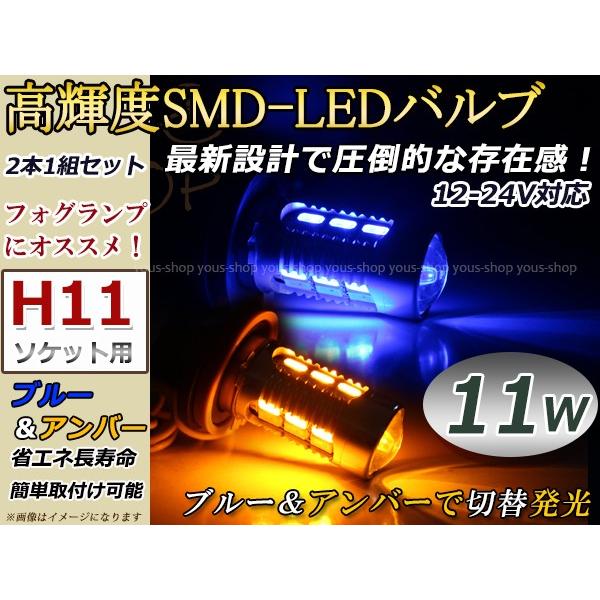 プジョー 207 A7 H19~ LEDバルブ ウインカー フォグランプ マルチ ターン プロジェクター ポジション機能 H11 デイライト アンバー 白