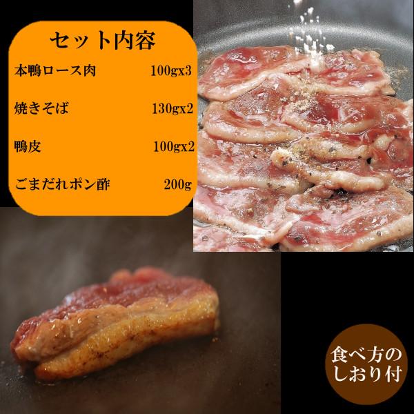 (地域限定送料無料) カナール 鴨ロース肉のオイルしゃぶ焼きセット（2〜3人前）鴨焼肉 産地直送 ギフト 島根県(skn172)