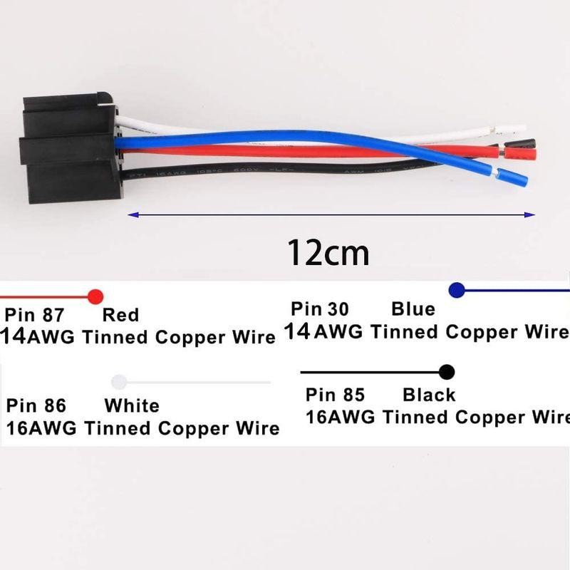 GTIWUNG 2個 車載リレー 4極 車 モーター用 DC12V 40A ヘビーデューティ リレー On/Off SPSTリレーソケットプ |  LINEショッピング