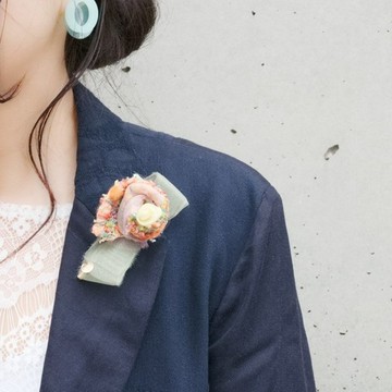 Couture Corsage | Tweed Modern Rose | jaune