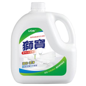 獅寶軟性洗潔精/4000g/瓶