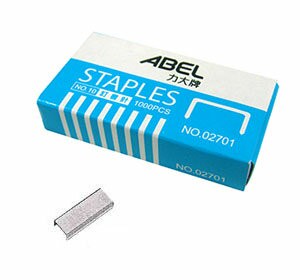 ABEL 力大牌 1000入 訂書針 釘書針 02701